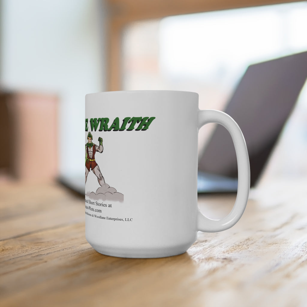 "Shore Wraith" 15oz Coffee Mug with Simple Character Design