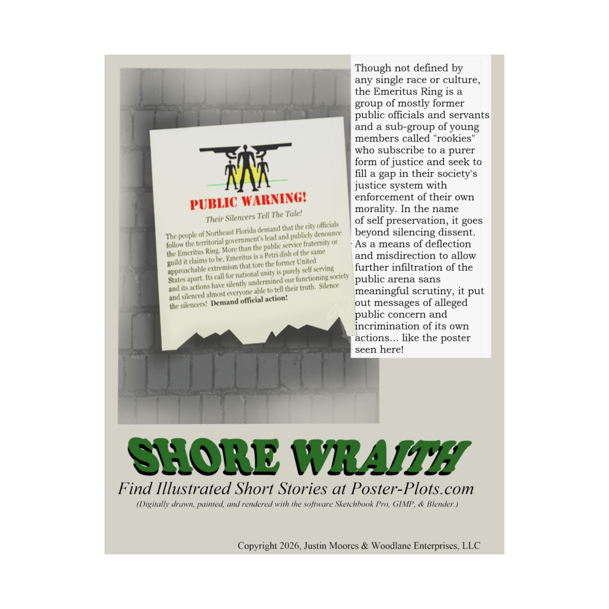 "Shore Wraith" - Emeritus Ring Warning Poster