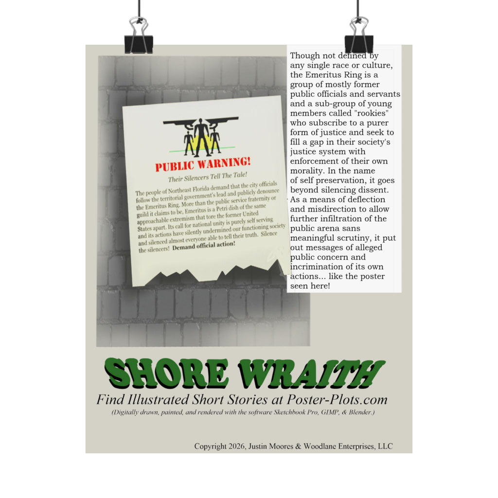 "Shore Wraith" - Emeritus Ring Warning Poster