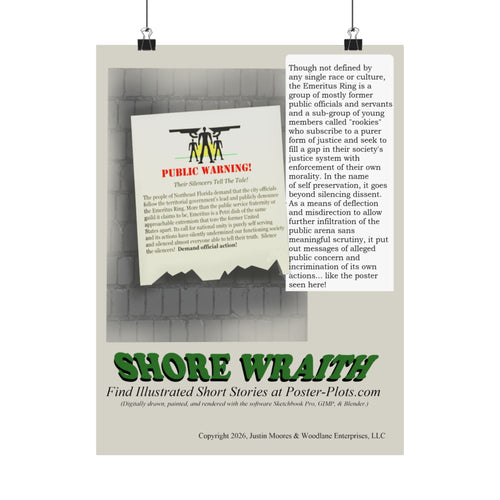 "Shore Wraith" - Emeritus Ring Warning Poster