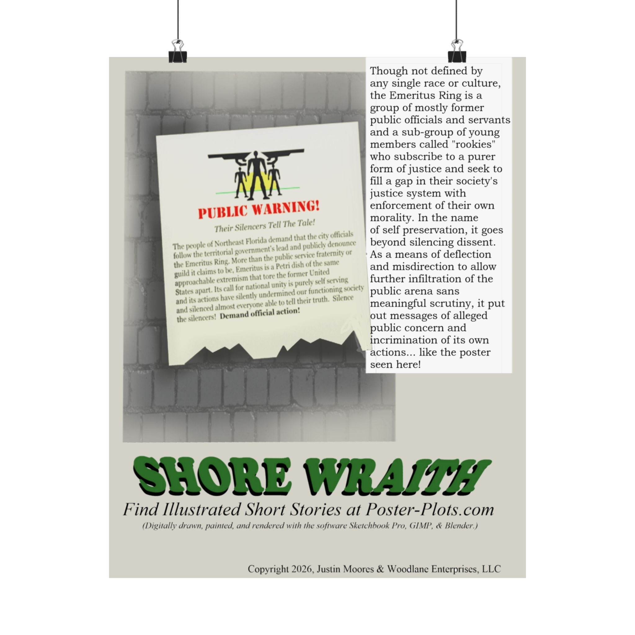 "Shore Wraith" - Emeritus Ring Warning Poster