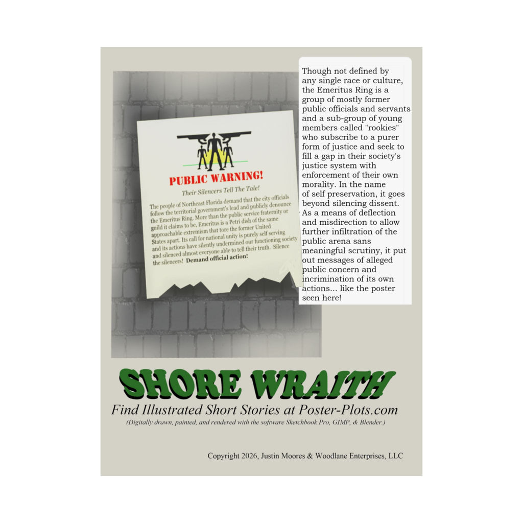 "Shore Wraith" - Emeritus Ring Warning Poster